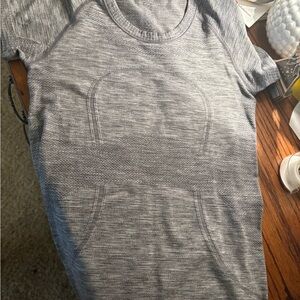 Gray Short sleeves lululemon swiftly tech